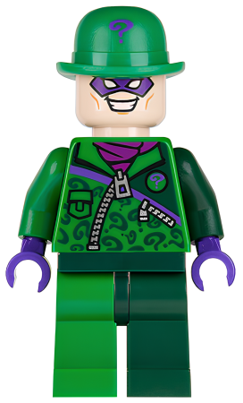 Минифигурка Lego The Riddler - Green and Dark Green Zipper Outfit sh088 U